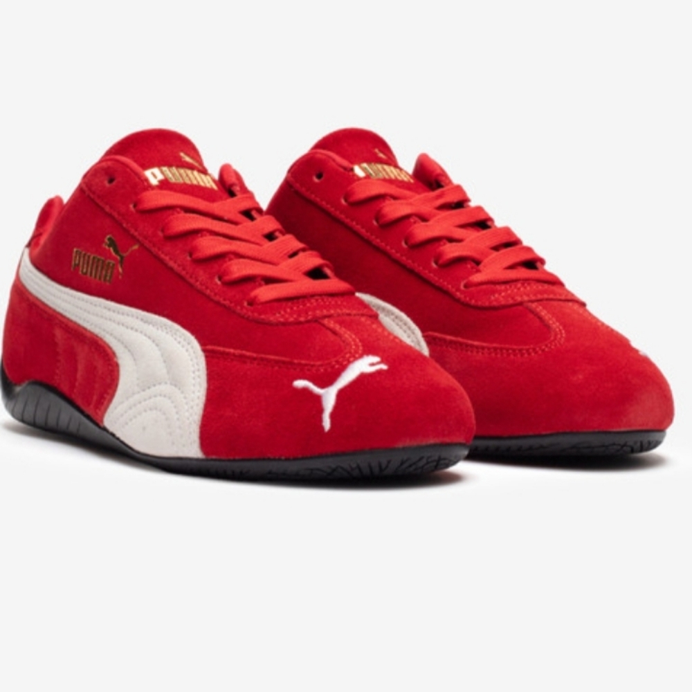 NIB Puma Speedcat sneakers, red, US 6 (mens), EU 38 (about a women's 7.5)